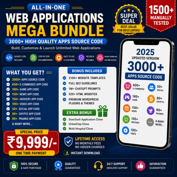 1500+ Manually Tested Web Applications