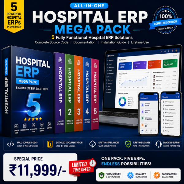 Hospital ERP Source Code Bundle v2026